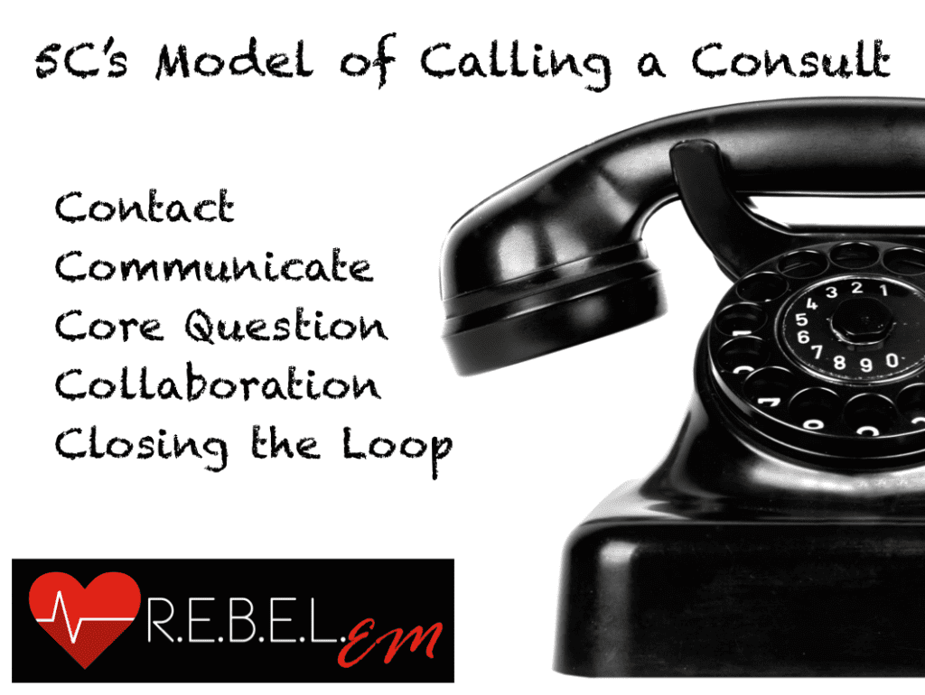 5 C's Model of Calling a Consult