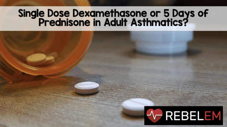 Single Dose Dexamethasone Or 5 Days Of Prednisone In Adult Asthmatics ...