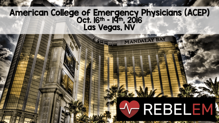 American College Of Emergency Physicians (ACEP) Conference 2016 - REBEL ...