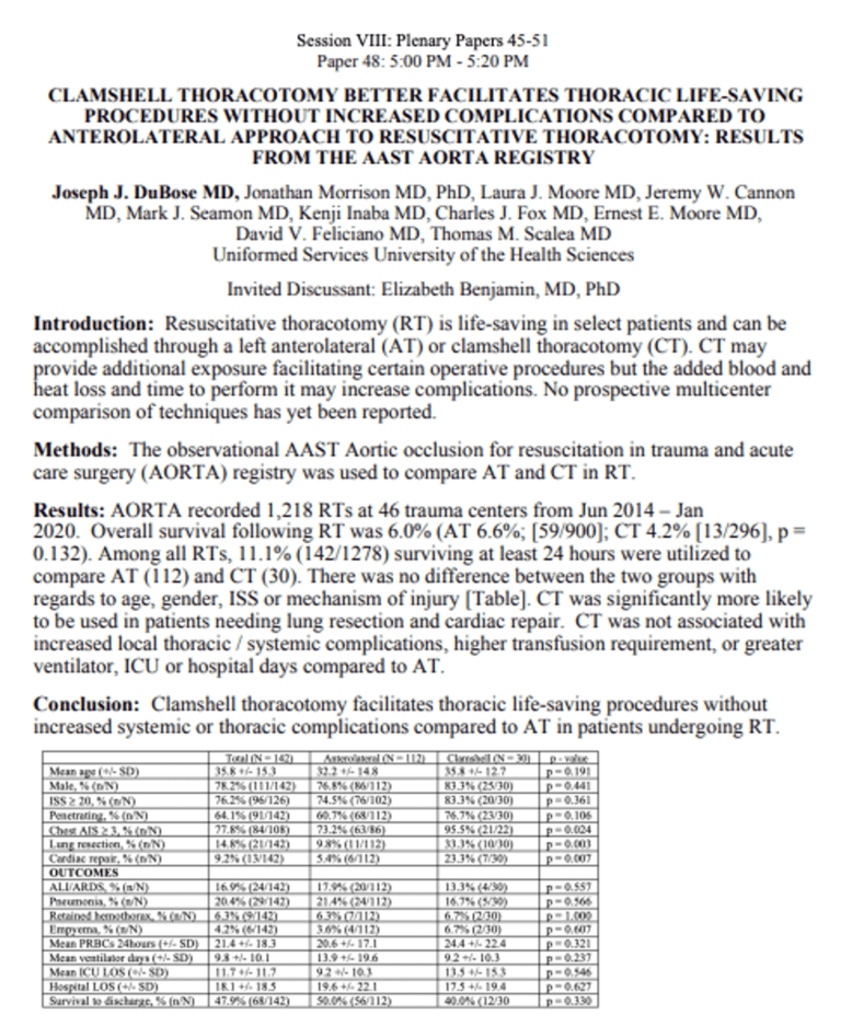 Clamshell Thoracotomy REBEL EM Emergency Medicine Blog