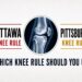 Ottawa vs Pittsburgh Knee Rules title image comparing knee x-ray decision rules for acute knee injuries.